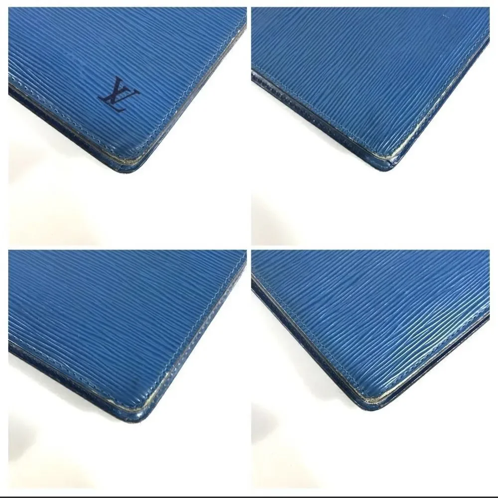 Louis Vuitton Bag Clutch EPI Blue M52525 SR0997 Authentic - Picture 10 of 12